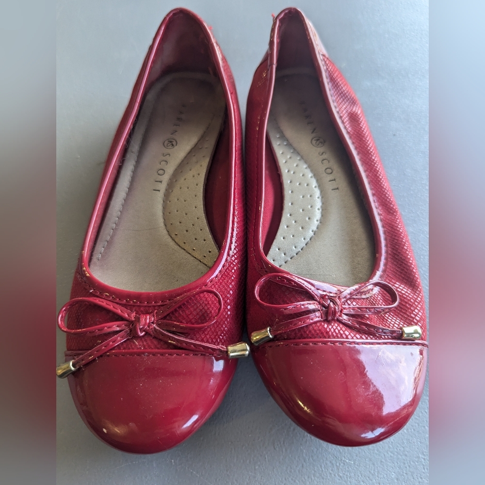 Karen Scott Leather ballet flats